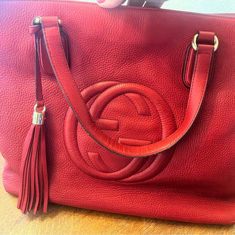 Gucci Soho interlocking G tote with tassle
